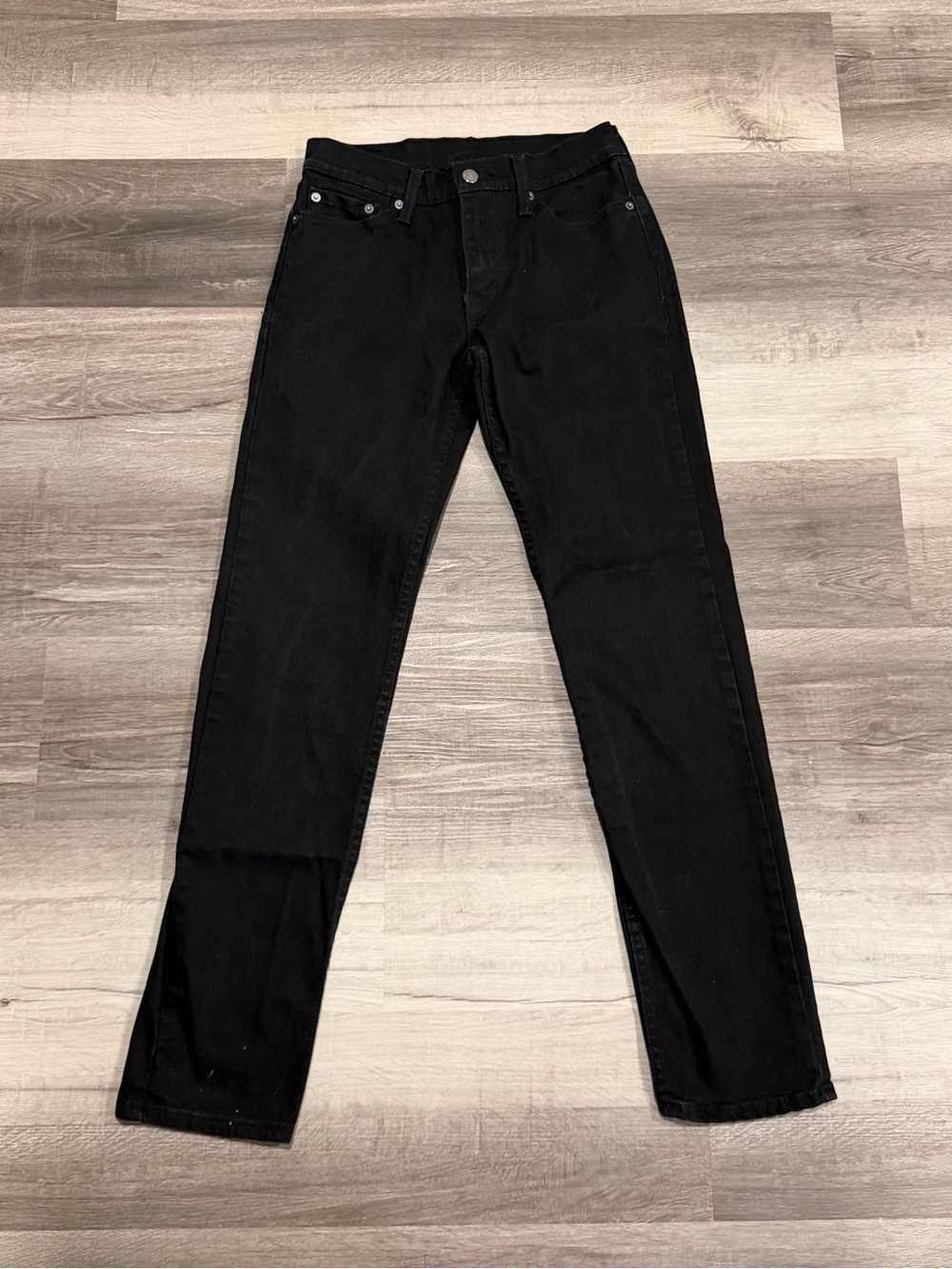 Levi’s 511 Jeans Men’s Straight Black Denim Slim Fit Black Label Size 29x32